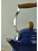 Alev Vintage Ahşap Saplı Emaye Demlik Kettle 2,5Lt - 3