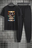 Unisex Cosplay Haikyuu Baskılı 2'li Eşofman Takımı - 1