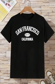 Pamuklu San Francisco Baskılı Oversize T-shirt thumbnail 1
