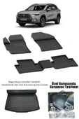 Sahler Corolla Cross 2022+ Uyumlu 4.5D Premium Havuzlu Oto Paspas ve Liner Marka 3D Bagaj Havuzu - Corolla Cross thumbnail 2