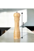 Ceviz Ahşap Manuel Tuzluk Karabiberlik Değirmeni Ceviz 21 Cm 1 Adet - 4