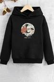Çocuk Kanagawa Oki Nami Ura Baskılı Sweatshirt thumbnail 1