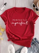 Pamuklu Perfectly Baskılı Oversize T-shirt - 1