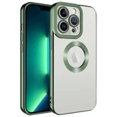 Apple iPhone 12 Pro Max Kılıf Kamera Korumalı Logo Gösteren Omega Kapak thumbnail 1