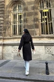 Dipmoda kadın siyah zra mevsimlik trençkot DPMYLK20 - 5