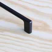 Metal Kulp 128 mm-12.8 cm Mobilya Çekmece Mutfak Dolabı Dolap Kapak Kulpları Kulbu Kulpu Siyah - 3
