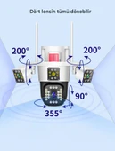 QASUL IPC360Home 3/4 Lens 12/16MP Kablosuz Güvenlik CCTV Açık Kamera 10x Zoom 360 Derece Su Geçirmez - 5