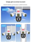 QASUL IPC360Home 3/4 Lens 12/16MP Kablosuz Güvenlik CCTV Açık Kamera 10x Zoom 360 Derece Su Geçirmez - 4