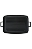 Lava Metal Kulplu 31x42 cm Döküm Grill Fırın Tepsisi - 3