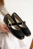 Albishoes Kadın Babet Rahat Hafif Ses Yapmaz Tokalı Anatomik Günlük Babet Ev Ofis Dış Mekan Ayakkabı - 1