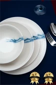 Farika Porselen Toros 24 Parça 6 Kişilik Porselen Yemek Takımı - 1