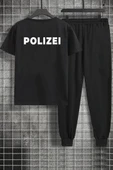Unisex Polizei Baskılı 2'li Eşofman Takımı thumbnail 2
