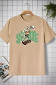 Unisex All Day Rabbit Tasarım T-shirt - 3