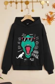 Çocuk T - Rex Baskılı Sweatshirt thumbnail 1