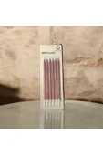 Rose Gold Ince Uzun Mum 6 Adet 16 Cm - 2