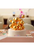 Pasta Süsü 20 Adet Gold Pasta Üzeri Balon Süs 20 Adet - 1