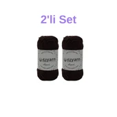 Baby Cotton El Örgü İpi 25 gr Oeko-Tex Sertifika Pamuk İpi, Bebek Yelek ve Punch İpi 2'li Set - 1
