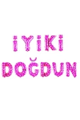 Pembe Puantiyeli İyiki Doğdun Folyo Balon Doğum Günü Parti Pembe Puantiyeli Folyo Balon - 1