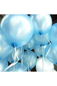 Gemar 15 Adet Balon Metalik Light Mavi Renk - 1