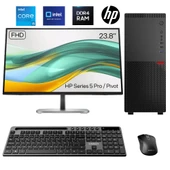 Turbox Tx6131 i5 12400 32GB DDR4 1TB SSD 23.8 IPS Pivot HP SERIES 5 PRO FHD Kurumsal Ofis Hazır Sistem - 1