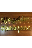 Hoşgeldin Ramazan Işıklı 3 Metre Peri Led Ramazan Gold Yıldız Banner Ramazan Seti - 3