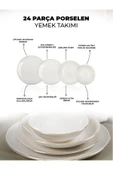 Farika Porselen Şems 24 Parça 6 Kişilik Altın Yaldız Porselen Yemek Takımı - 4