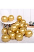 Gemar 15 Adet Balon Metalik Gold Altın Renk - 1