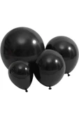 Gemar 15 Adet Balon Metalik Siyah Renk - 3