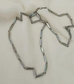 Çelik Üçgen Kolye 316 L Paslanmaz Kolye Unisex Gerdanlık - 2