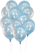 Gemar 15 Adet Balon Metalik Light Mavi Renk - 2