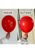 Gemar 15 Adet Balon Metalik Kırmızı Renk - 3