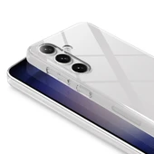 Samsung Galaxy S25 Kılıf Sert Pürüzsüz Şeffaf Droga Kapak thumbnail 3