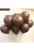 Gemar 15 Adet Balon Metalik Kahverengi - 2