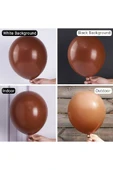 Gemar 15 Adet Balon Metalik Kahverengi - 4