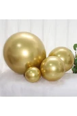 Gemar 15 Adet Balon Metalik Gold Altın Renk - 4