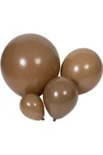 Gemar 15 Adet Balon Metalik Kahverengi - 3
