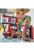 LEGO ® City İtfaiye Kamyonlu İtfaiye Merkezi 60414 -  Yaratıcı Oyuncak Yapım Seti (843 Parça) - 3