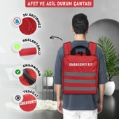 Afet ve Acil Durum Çantası Tescilli, Reflektörlü,Su geçirmez 72 saat 2 Kişilik Üst Düzey Afet Hazırlığı - 4