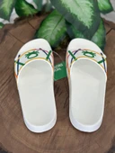Benetton Renkli Logolu Yumuşak Taban Terlik  BN1372 - 5