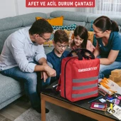 Afet ve Acil Durum Çantası Tescilli, Reflektörlü,Su geçirmez 72 saat 2 Kişilik Üst Düzey Afet Hazırlığı - 5