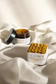 %100 Doğal El Yapımı Petek Balmumu ve Amber Cam Kavanoz Mum (5cmx5cm) - 2