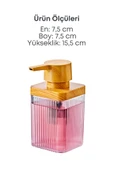 2 Adet Akrilik Sıvı Sabunluk Mutfak Banyo Sabunluk Seti- 400 ml - 2