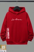 Los Angles Baskılı Erkek - Kız Çocuk Rahat Kalıp Sweatshirt - 5