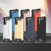 Xiaomi Redmi 9T Kılıf Hybrid Zırh Silikon - 10
