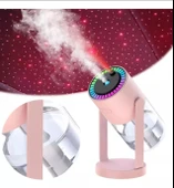 Yıldız Projektör Işıklı Buhar Gece Lambası Mini Hava Nemlendirici Aromaterapi Ultrasonik Difüzör - 2