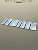 Çekmece Içi Kaşıklık Ve Bıçaklık Düzenleyici Beyaz, 114x48 Yandan Ve Boydan 4Cm Kesilebilir - 2