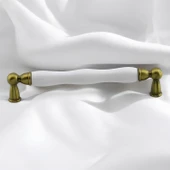 Domaniç Porselen Antik Sarı Kulp 160 mm Mobilya Çekmece Mutfak Dolabı Dolap Kapak Kulplar Kulb Kulpu - 3