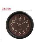 Eastar E3334 Sessiz Akar Saniyeli Modern Mocha Duvar Saati - 1