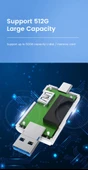 USB 2.0 6 in 1 Kart Okuyucu ve USB Çoklayıcı – Type-C, Micro USB, SD/TF Kart Desteği - 2
