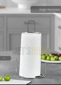 Kağıt Havluluk Paslanmaz Peçetelik Çelik Banyo Havluluk Düzenleyici Gri - 1